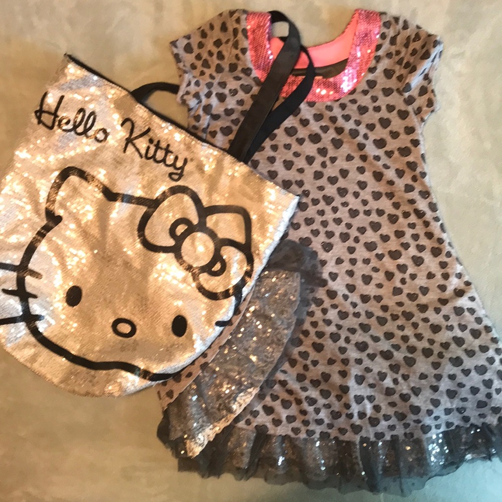 Sparkle Dress with matching Hello Kitty Bag
